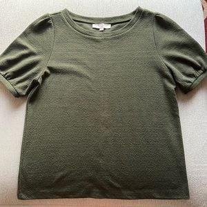 LOFT ARMY GREEN SWEATER